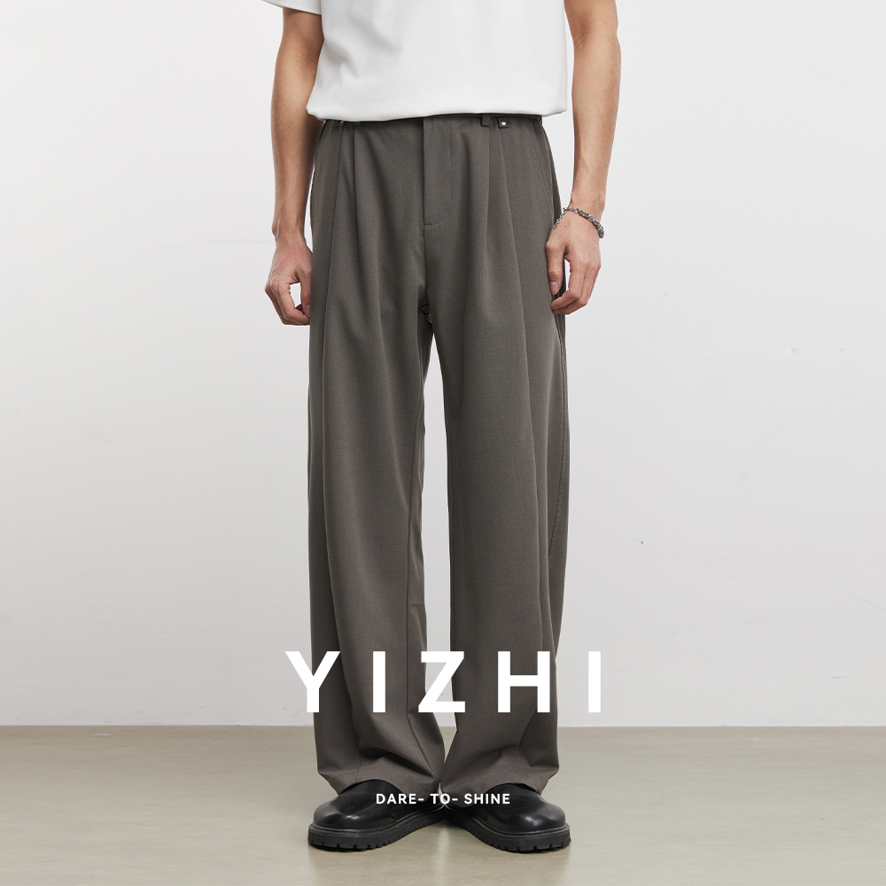 Men Formal Wear Pants - 220g Woven Fabric Scimitar Casual Pants