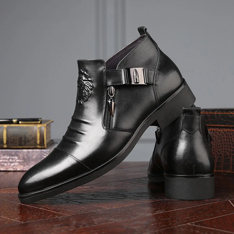 Men Formal Wear With Boots - High Quality Men Ankle Boots Plus