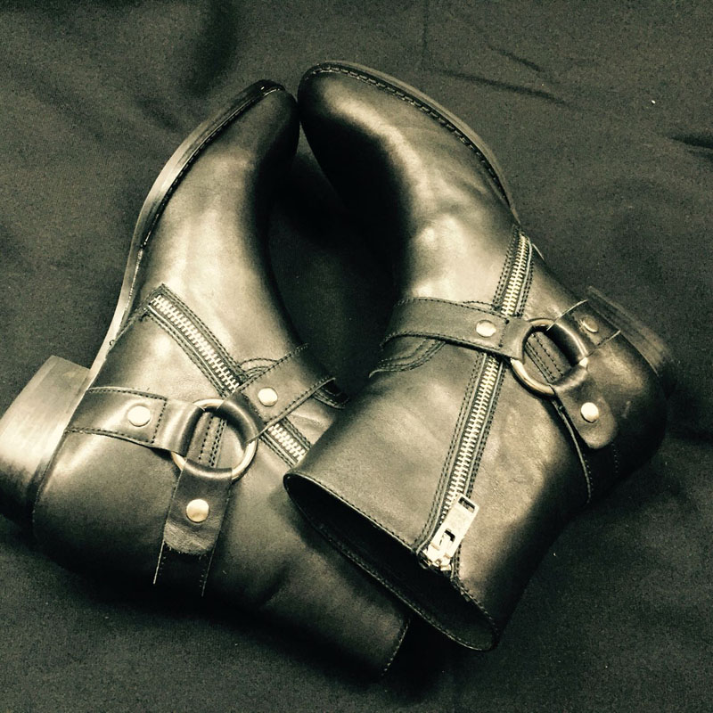 Men Formal Wear With Boots - Men Genuine Leather Handmade Boutique Wedge