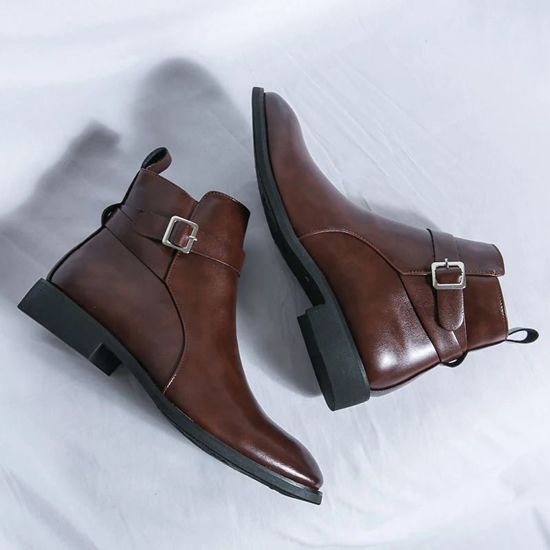 Fashion Designer Men's Pointed - Men Formal Wear With Boots ulasan dan harga