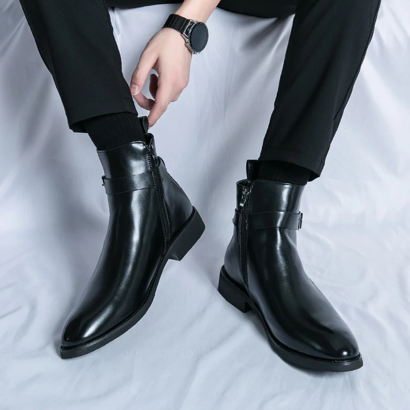 Fashion Designer Men's Pointed - Men Formal Wear With Boots ulasan dan harga