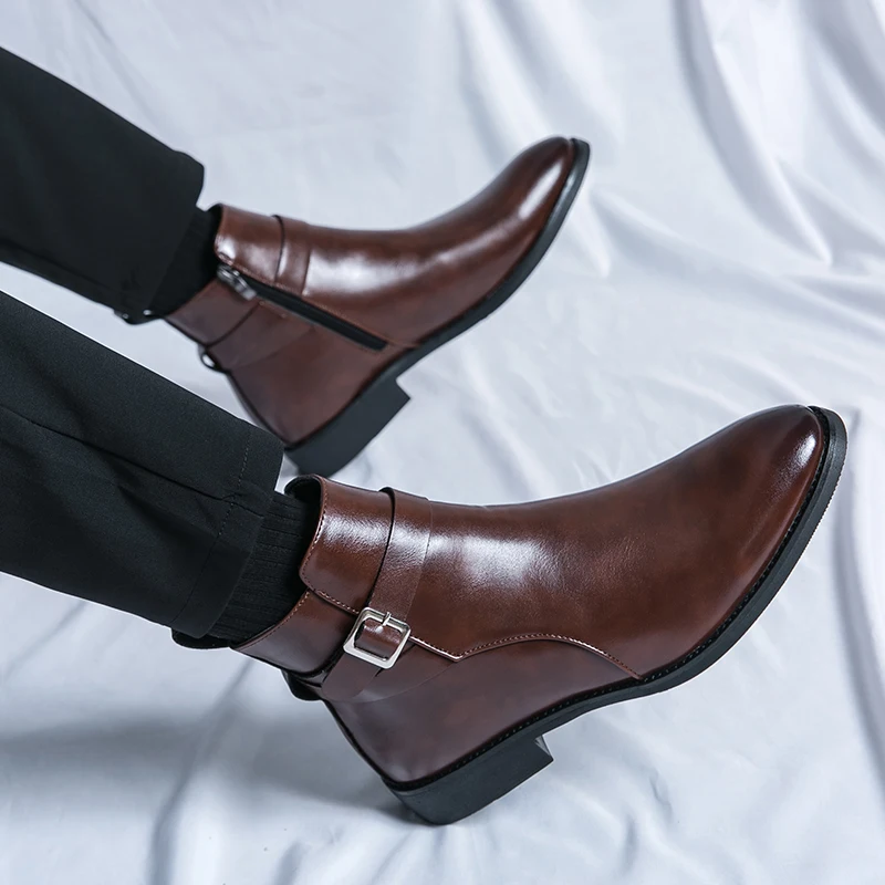 Fashion Designer Men's Pointed - Men Formal Wear With Boots ulasan dan harga