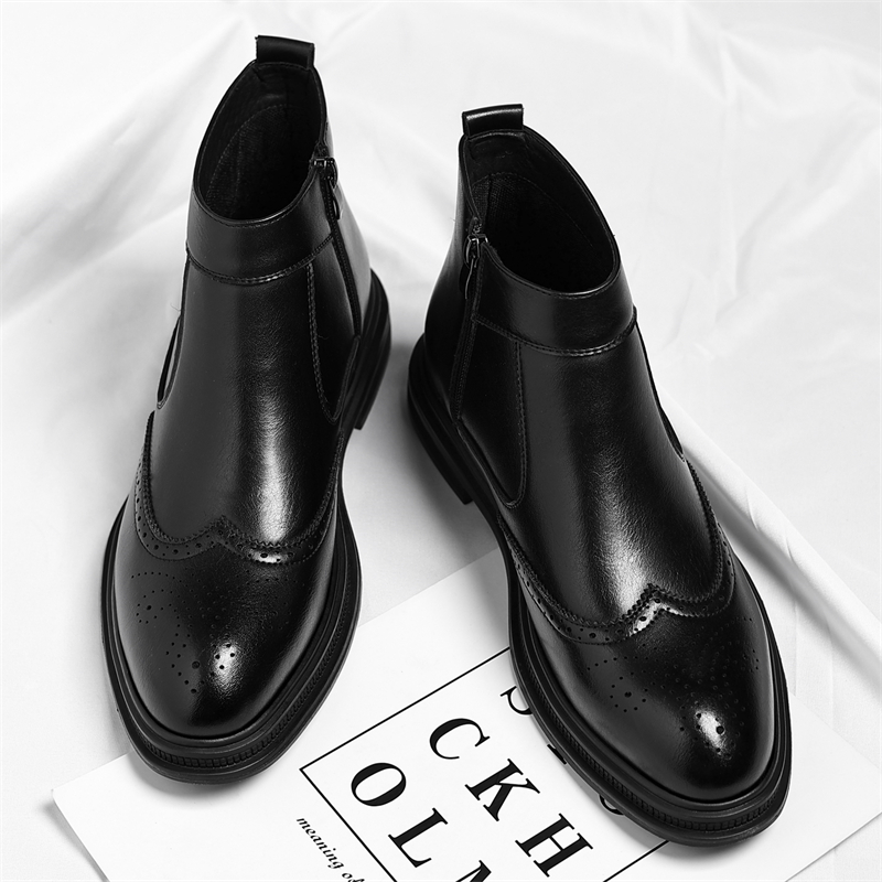 Autumn  Winter Thick Soled Men - Men Formal Wear With Boots ulasan dan harga