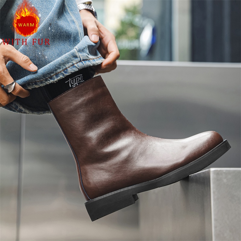 Autumn and winter men's long b - Men Formal Wear With Boots ulasan dan harga