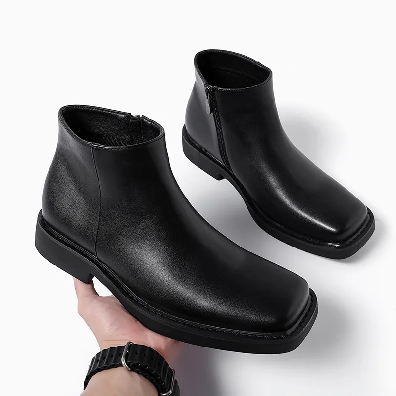 Black New Fashion Men Casual L - Men Formal Wear With Boots ulasan dan harga