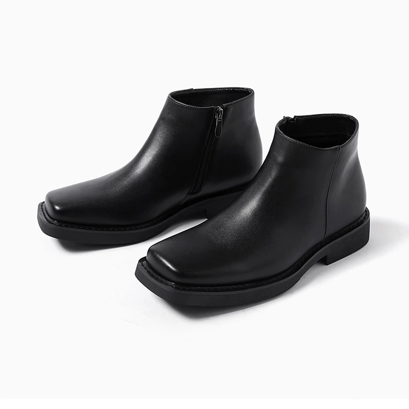 Black New Fashion Men Casual L - Men Formal Wear With Boots ulasan dan harga