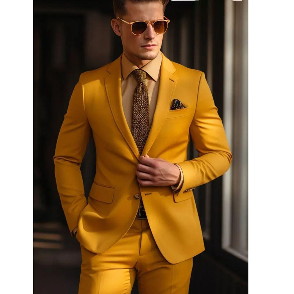 Men's Suit Set 2 Piece Stylish - Men Formal Wear Wedding ulasan dan harga