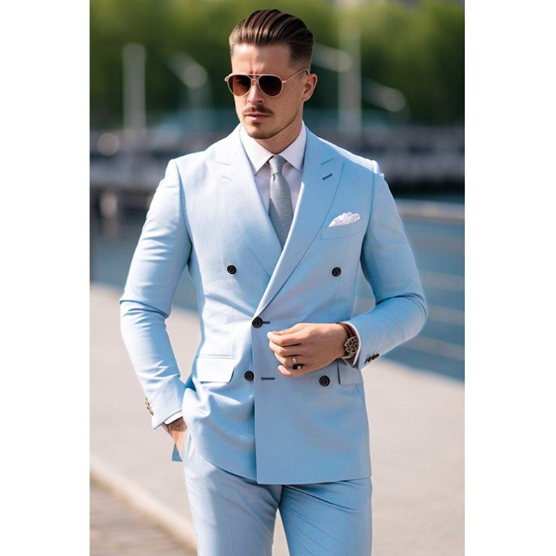 Men's Suit Set 2 Piece Stylish - Men Formal Wear Wedding ulasan dan harga