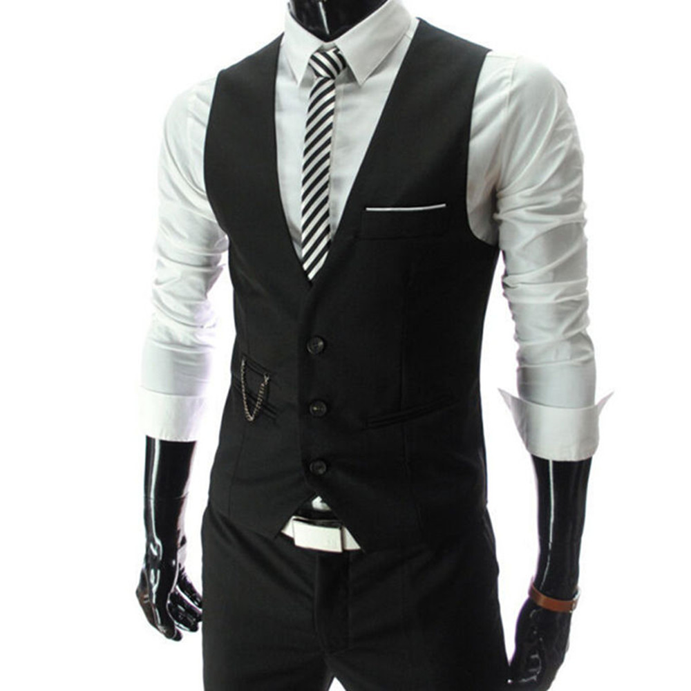 High Quality Dress Vests For M - Men Formal Wear Vest ulasan dan harga