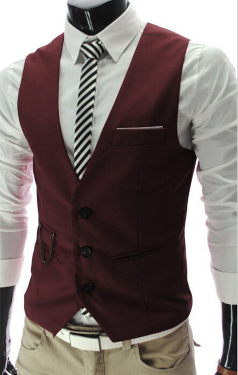 High Quality Dress Vests For M - Men Formal Wear Vest ulasan dan harga