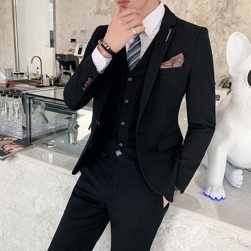 Slim Fit Tee Piece Suit Weddin - Men'S Urban Formal Wear ulasan dan harga