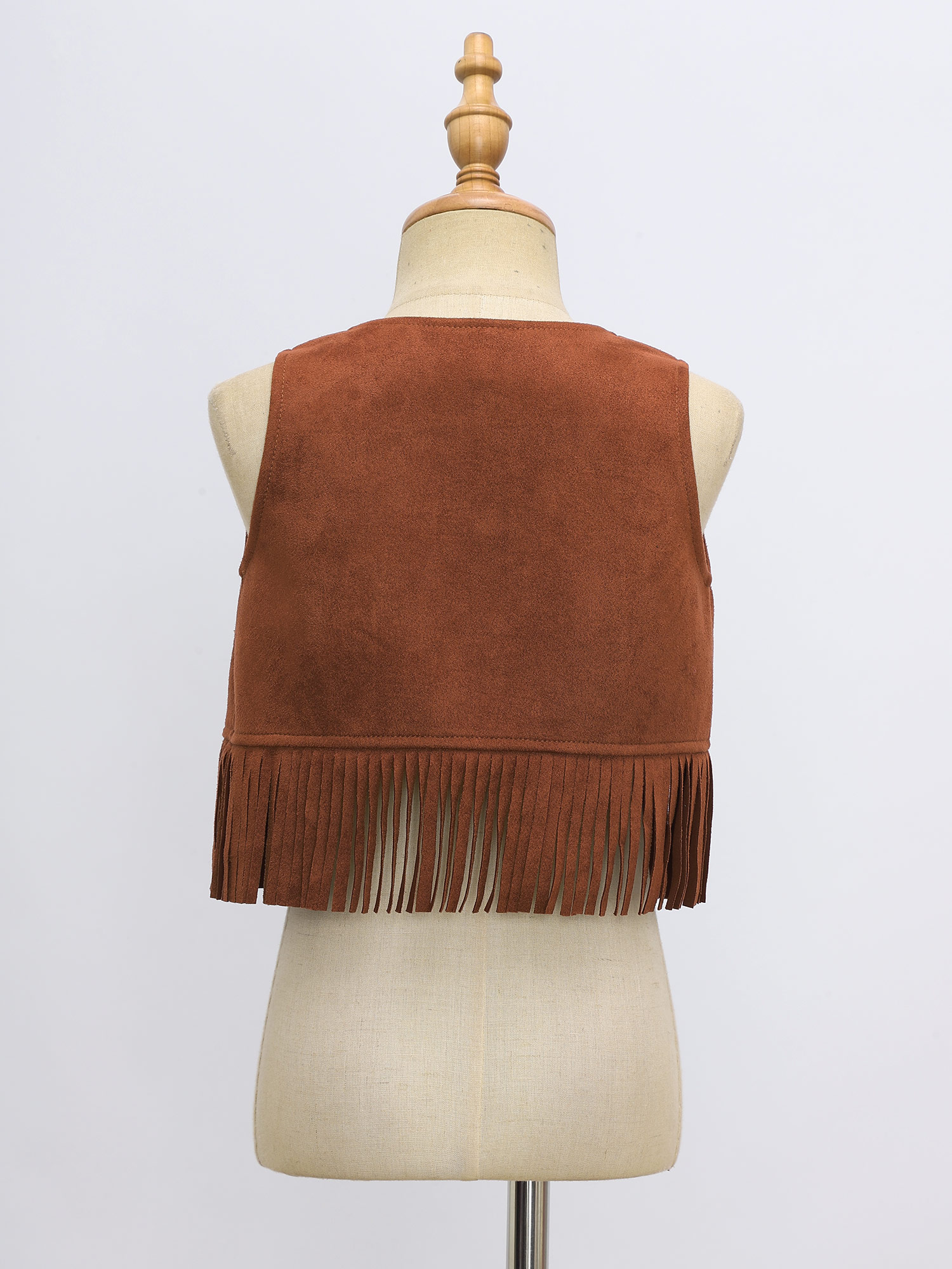 Boys Girls Cowboy Suede Vest O - Men Formal Wear Vest ulasan dan harga
