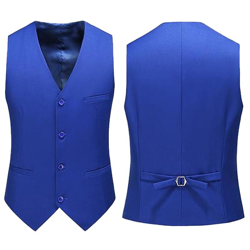 19 Colors Men Vest Solid Color - Men Formal Wear Vest ulasan dan harga