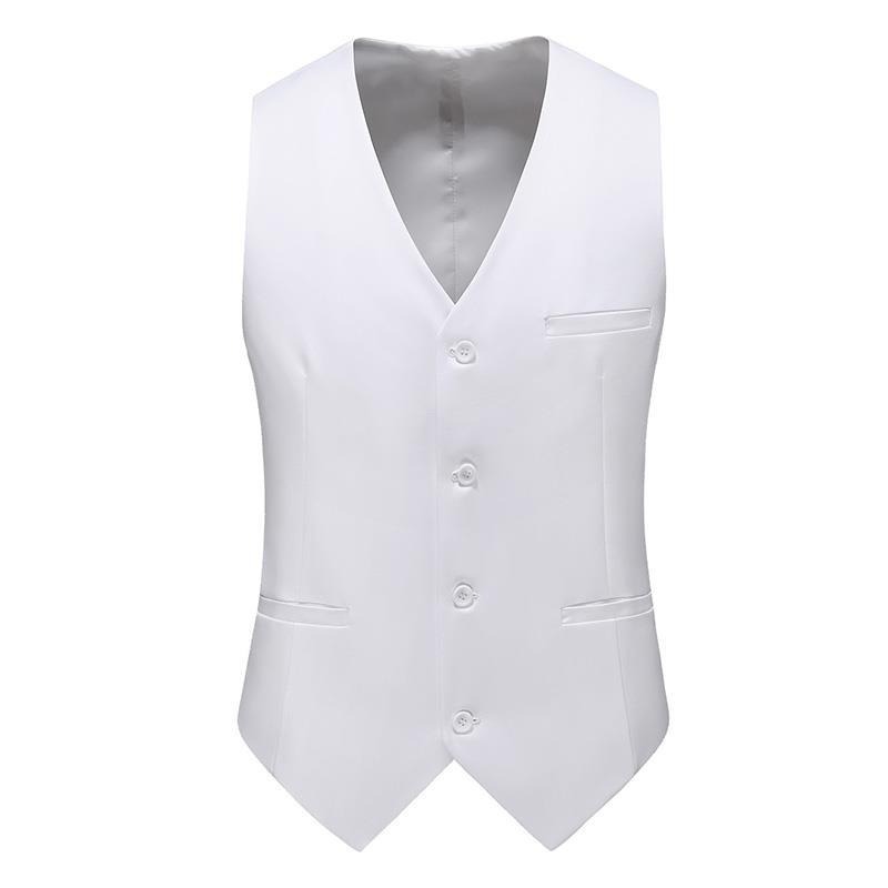 19 Colors Men Vest Solid Color - Men Formal Wear Vest ulasan dan harga