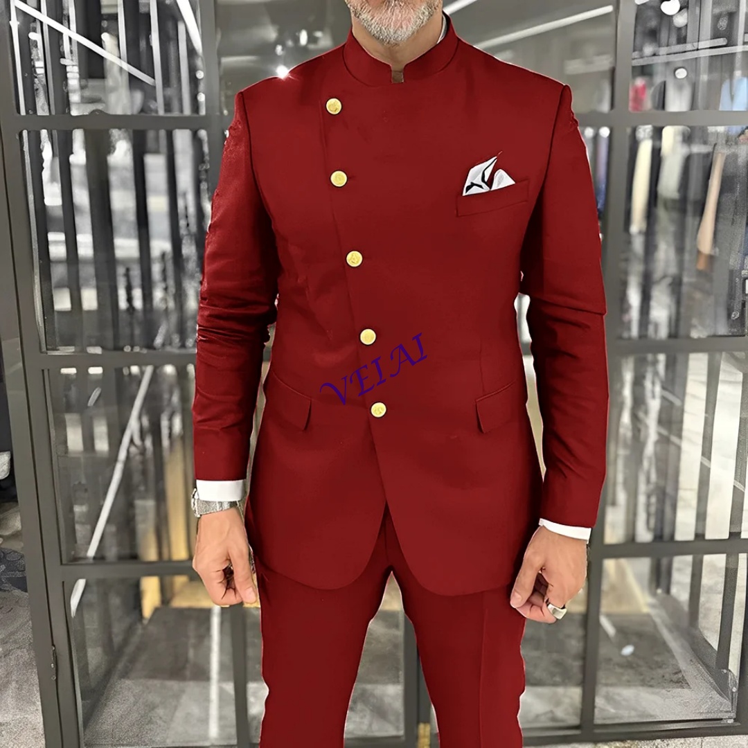 Custom Slim Fit Groomsmen Tern - Men Formal Wear Wedding ulasan dan harga
