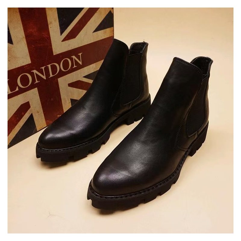 mens casual business office fo - Men Formal Wear With Boots ulasan dan harga