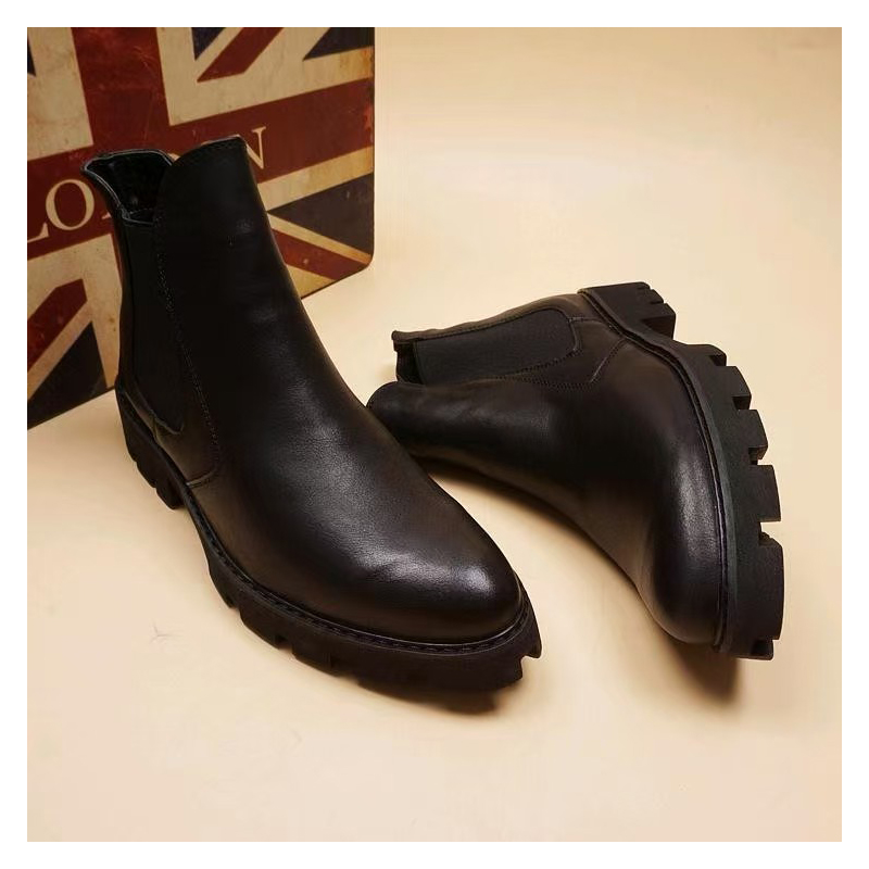 mens casual business office fo - Men Formal Wear With Boots ulasan dan harga