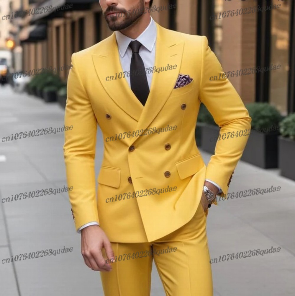 Yellow Formal Occasion Men Sui - Formal Wear For Men Yellow ulasan dan harga