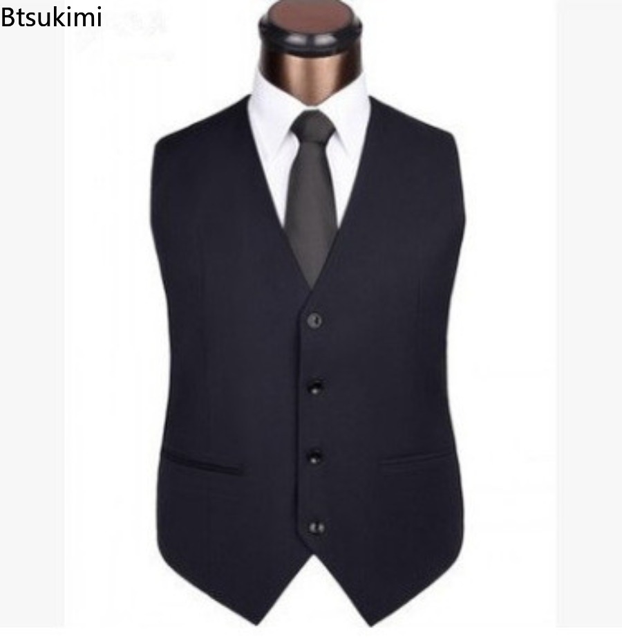 S-6XL Plus Size Men's Korean S - Men Formal Wear Vest ulasan dan harga