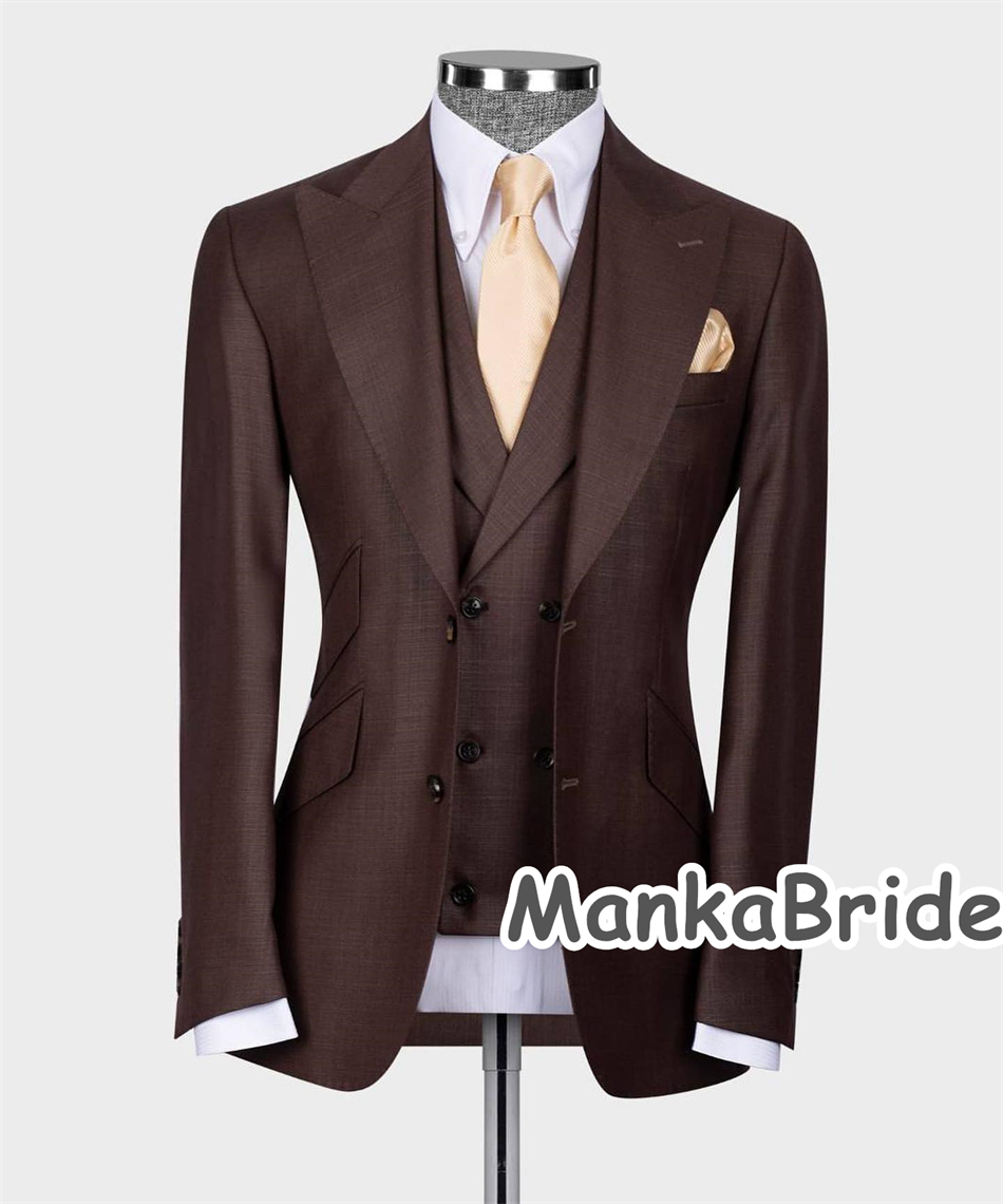 Costume Homme Customized 3pcs  - Men Formal Wear Pants ulasan dan harga