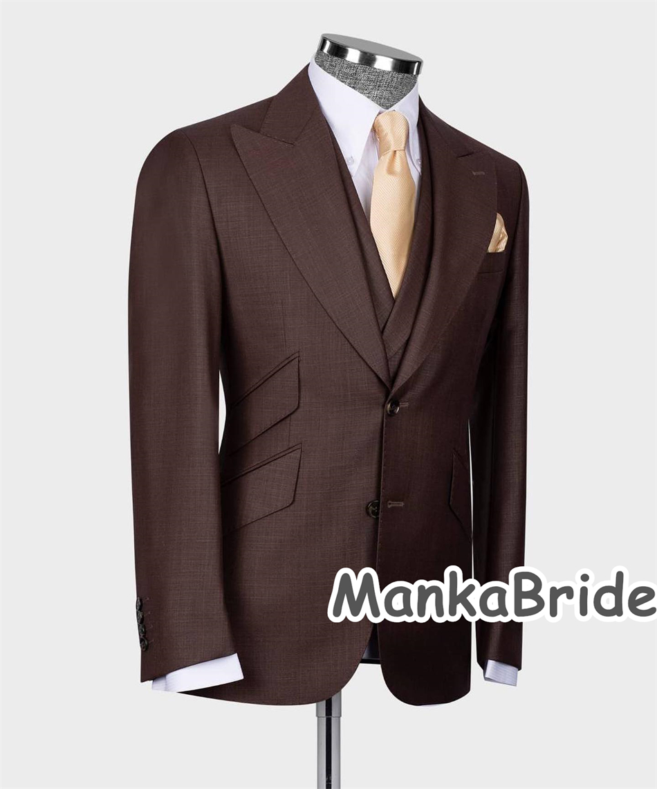 Costume Homme Customized 3pcs  - Men Formal Wear Pants ulasan dan harga
