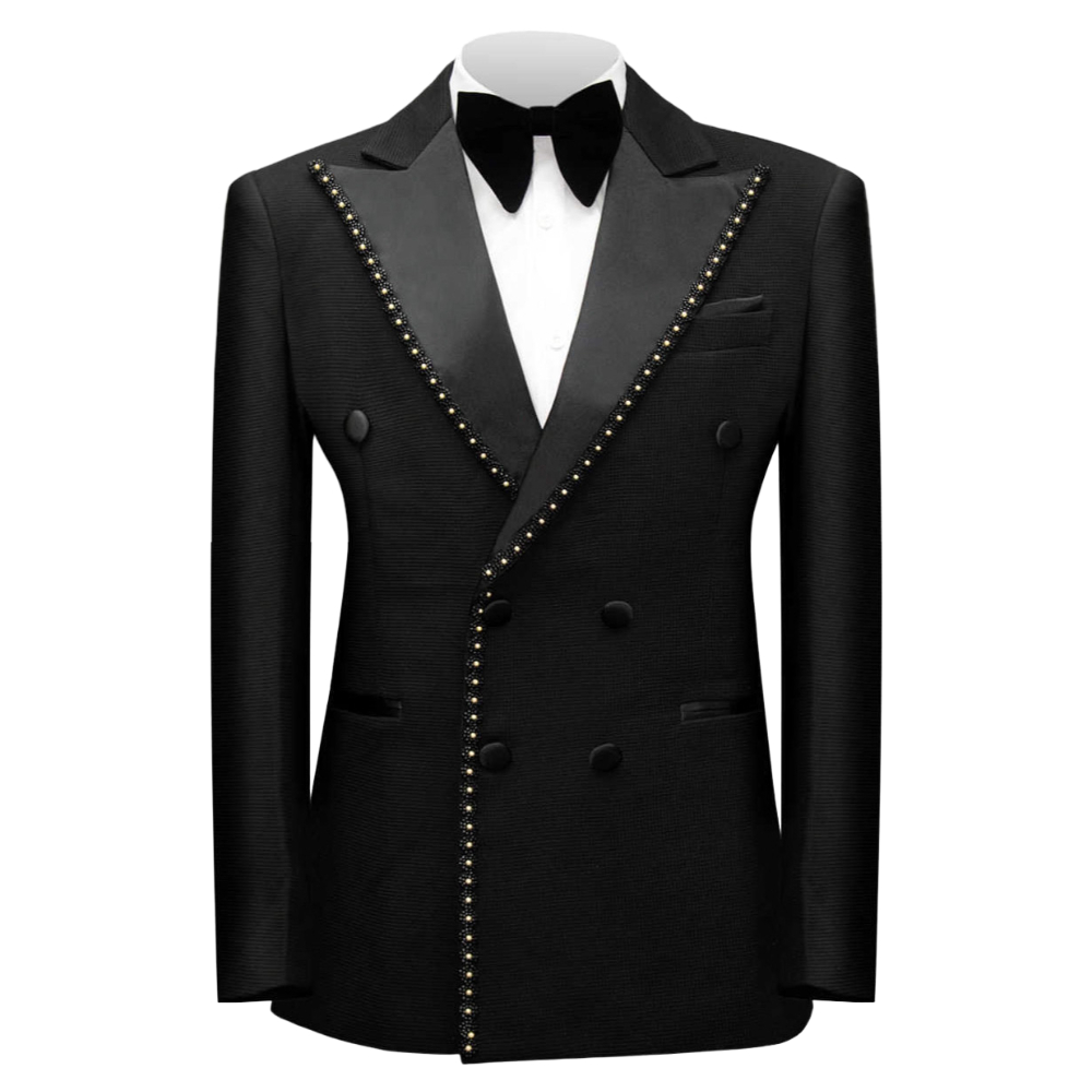 Double Breasted Beaded Formal  - Men Formal Wear Wedding ulasan dan harga