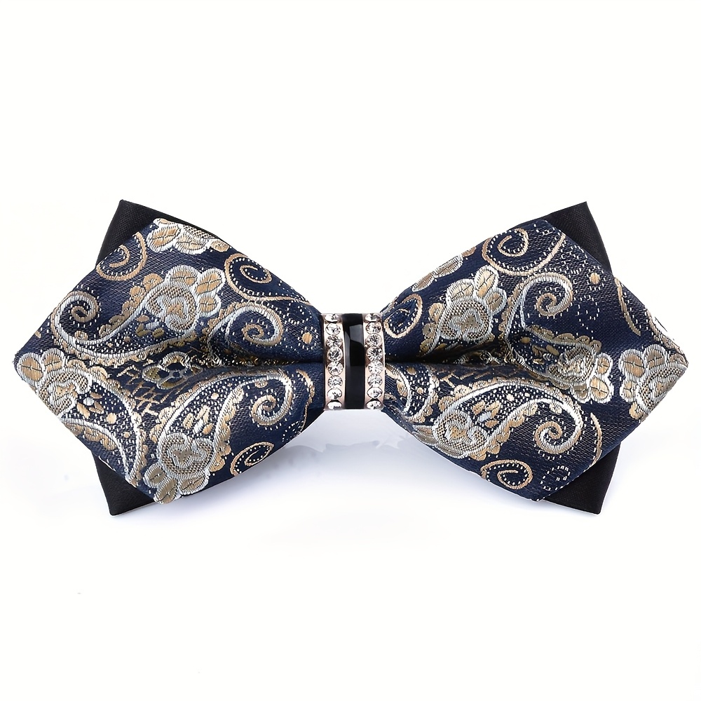 Men's Jacquard Satin Bow Tie w - Formal Wear For Men Yellow ulasan dan harga