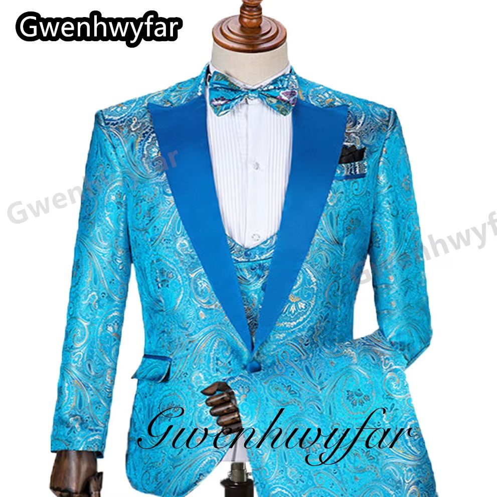 Gwenhwyfar Pattern Men Suits M - Men Formal Wear Pants ulasan dan harga