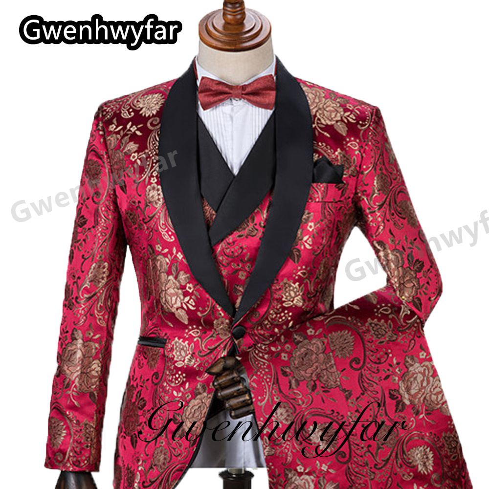 Gwenhwyfar Pattern Men Suits M - Men Formal Wear Pants ulasan dan harga