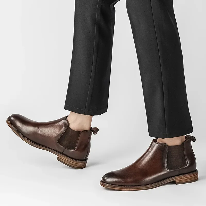 Men's Business Fashion Dress B - Men Formal Wear With Boots ulasan dan harga