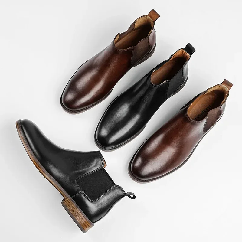 Men's Business Fashion Dress B - Men Formal Wear With Boots ulasan dan harga