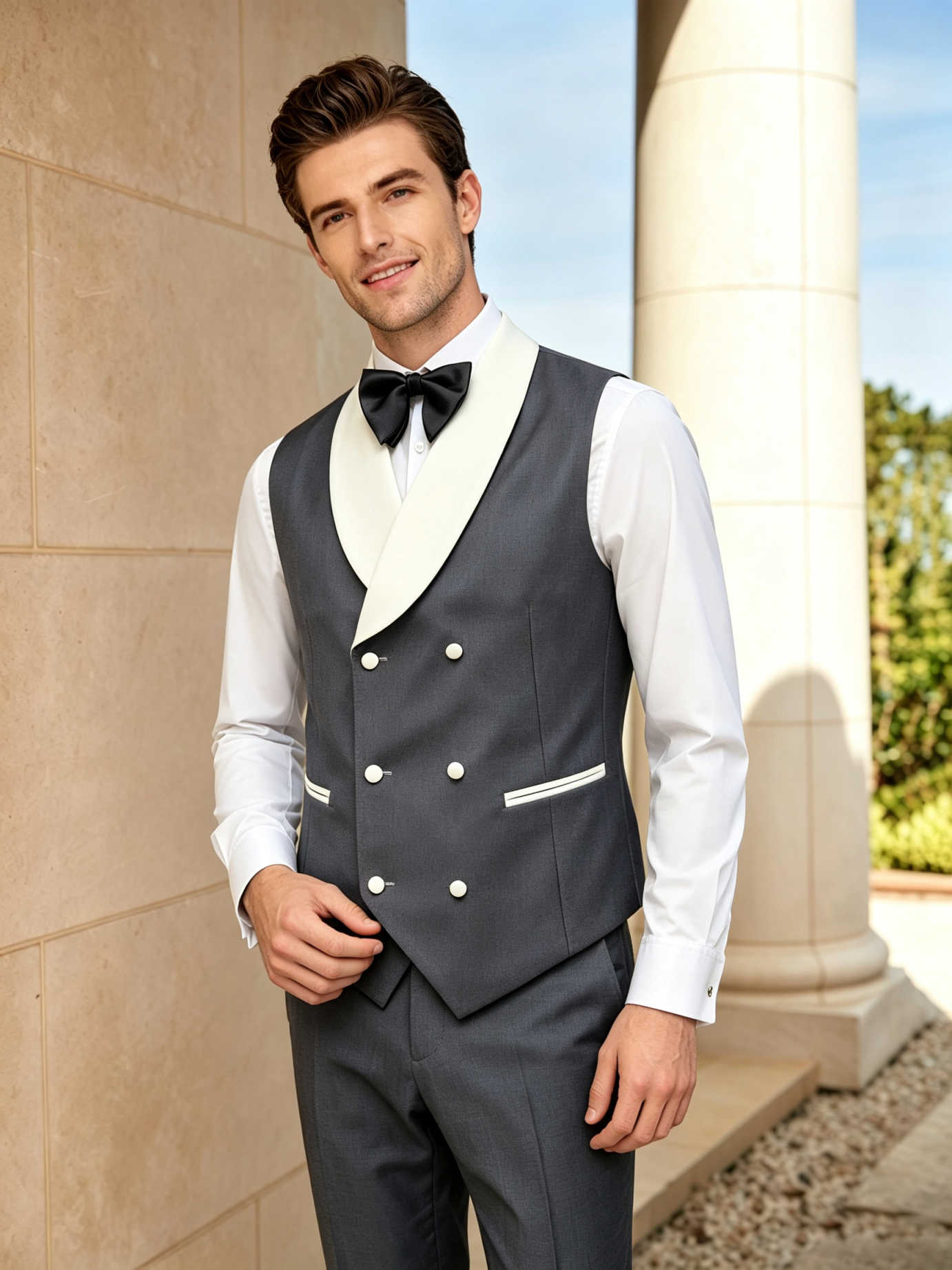 Handsome Tuxedos Men Suits Sha - Men'S Formal Wear For Engagement ulasan dan harga