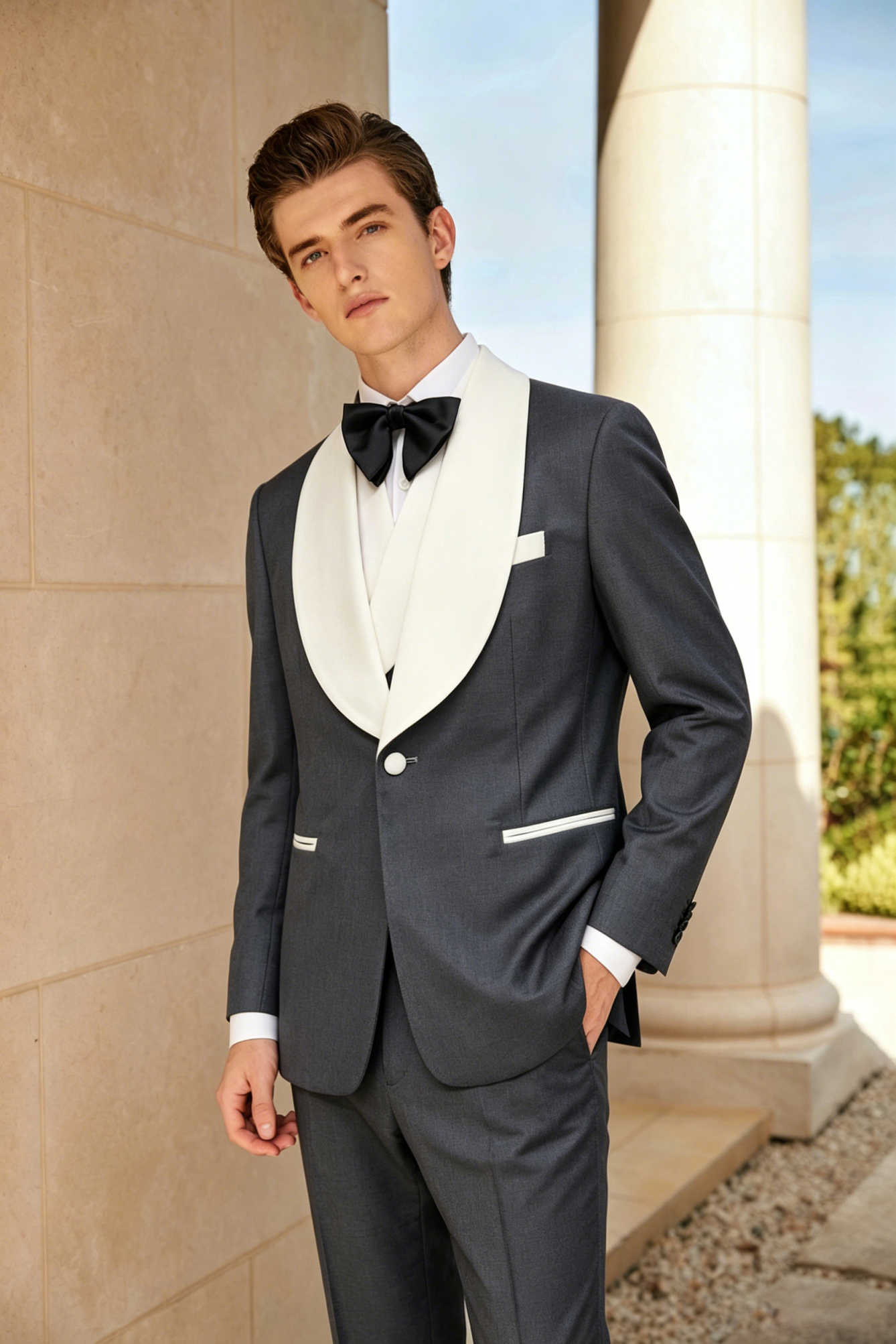 Handsome Tuxedos Men Suits Sha - Men'S Formal Wear For Engagement ulasan dan harga
