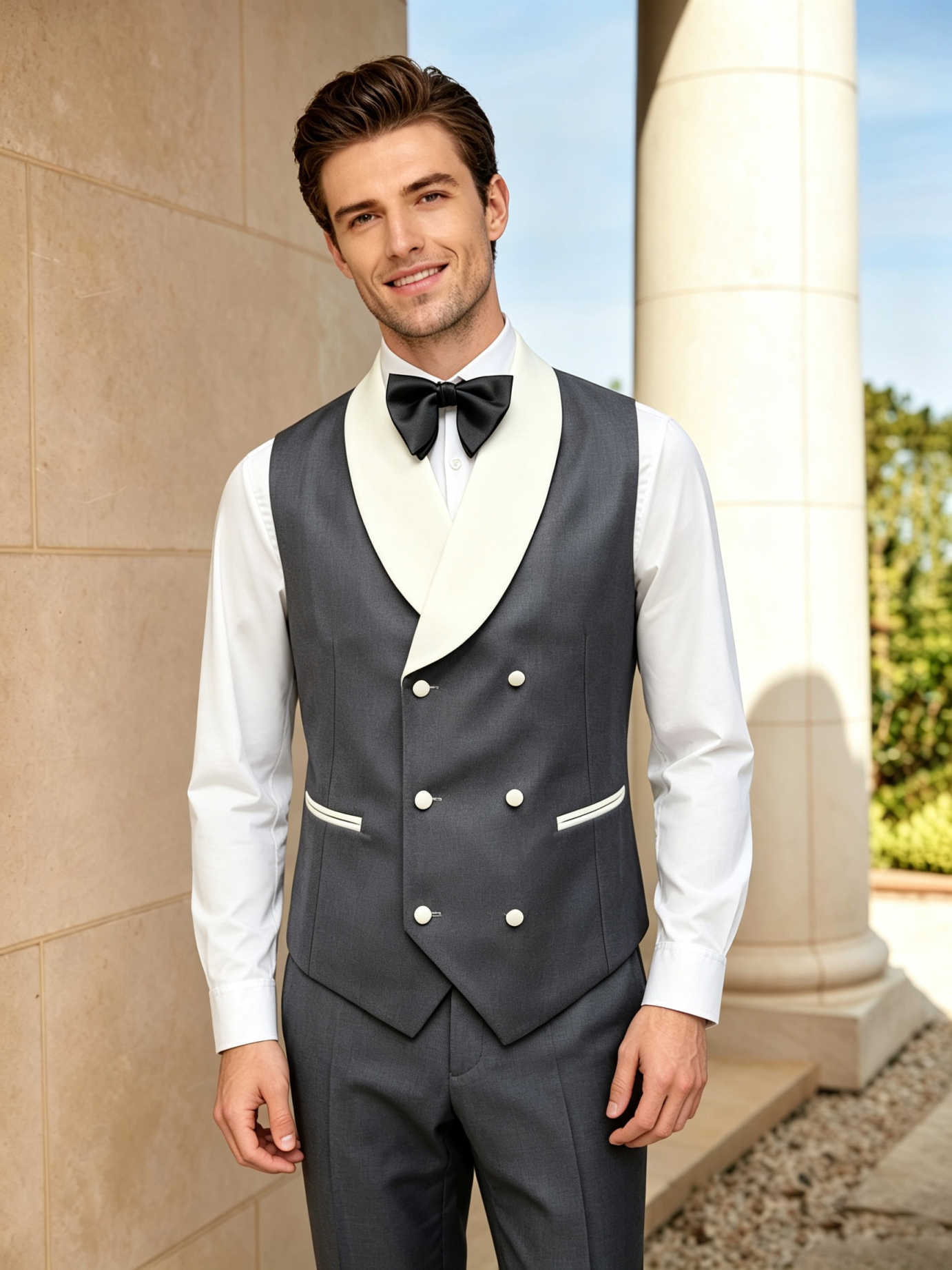 Handsome Tuxedos Men Suits Sha - Men'S Formal Wear For Engagement ulasan dan harga