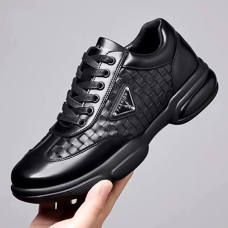 New Men Leather Shoes Platform - Men Formal Wear With Sneakers ulasan dan harga