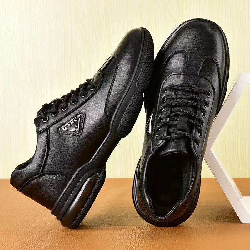 New Men Leather Shoes Platform - Men Formal Wear With Sneakers ulasan dan harga