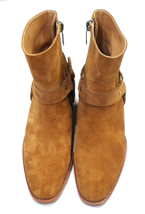 Men Genuine Leather Handmade B - Men Formal Wear With Boots ulasan dan harga